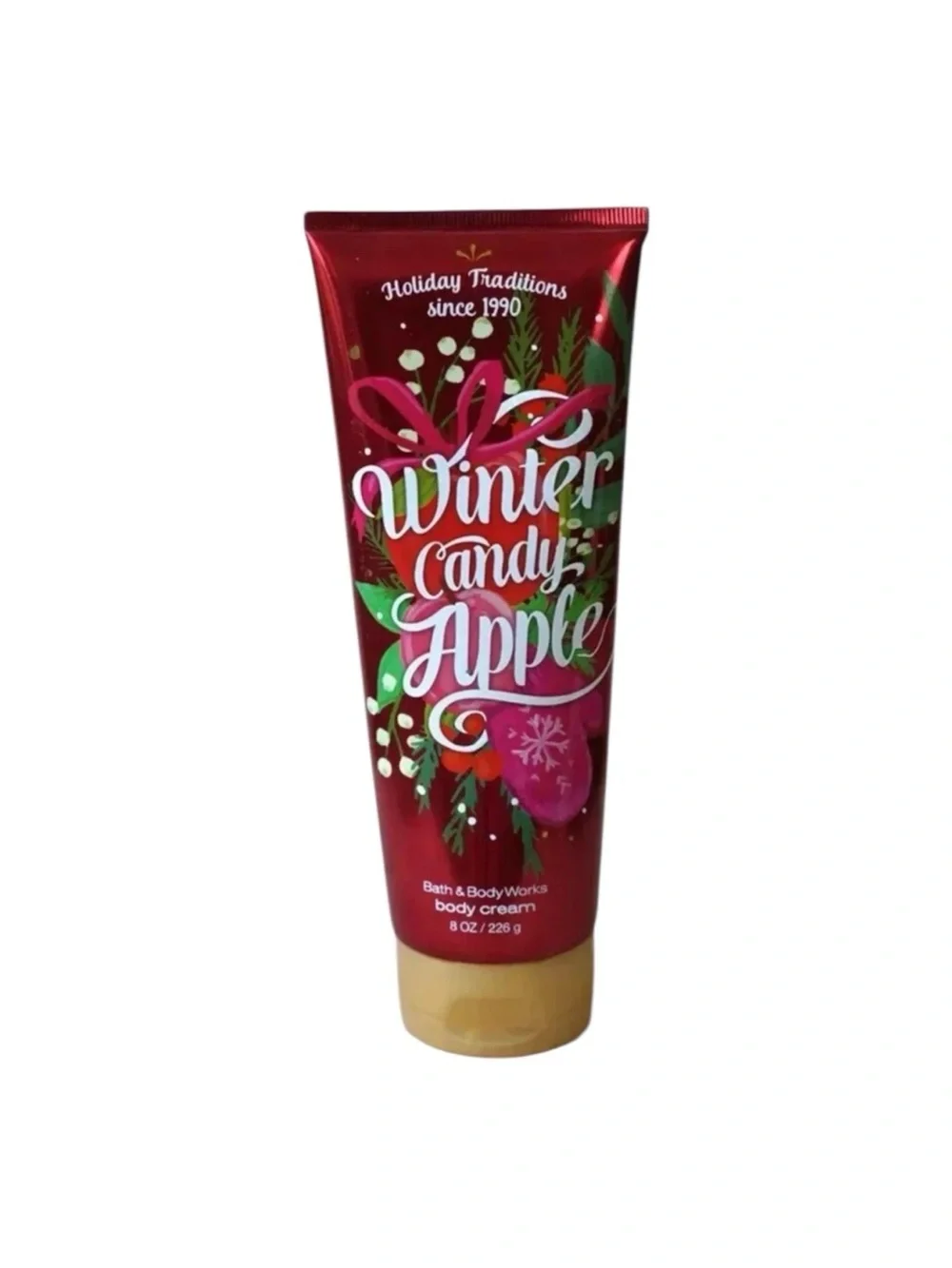 Bath & Body Works Winter Candy Apple Body Cream - Red, Green, Pink
